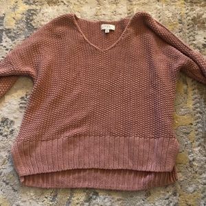 Lucky brand pink sweater